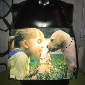 Girl and Dog Purse